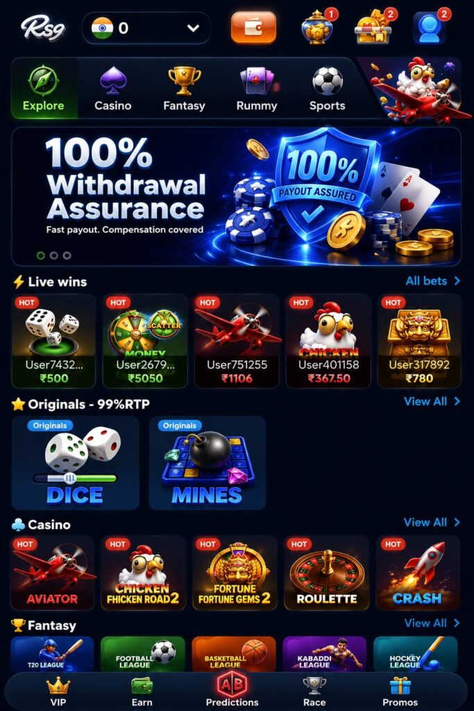 RS9 Register 2026 secure account creation guide with mobile gaming app interface and login dashboard.